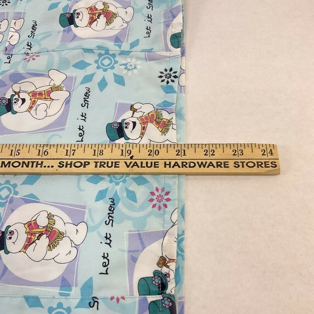 Frosty the Snowman Movie Scrub Top Womens Size Large Christmas Let it snow - Picture 6 of 7